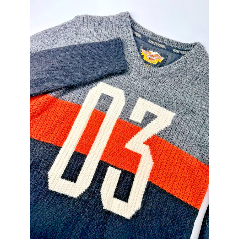 Harley Davidson Women’s 100% Wool Sweater Size M Biker Moto Racing Japan Biker